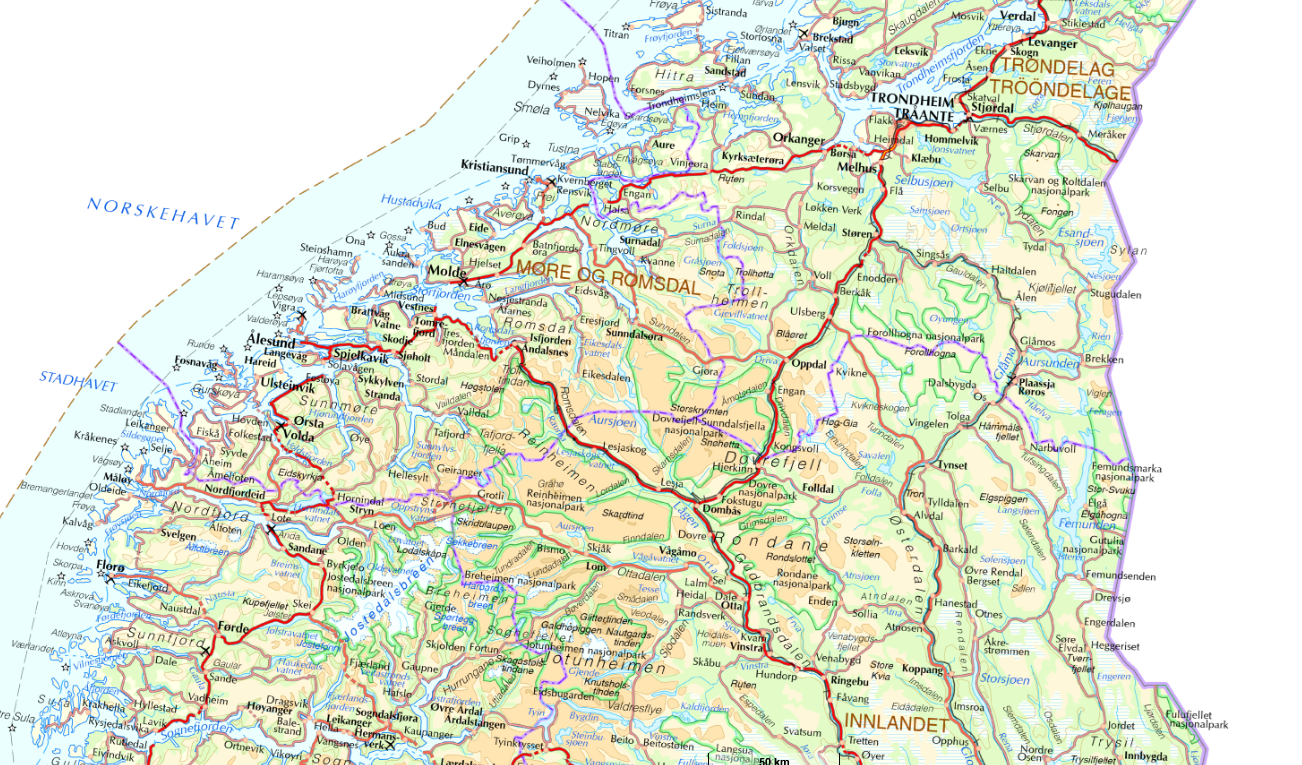 Kart - sånn omtrentlig der Kameratbua er på kartet